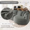 thumbnail image 6 of Modern Simple Polyester Three-seat Sofa 111.4''W for Living Room, 6 of 25