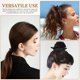 thumbnail image 5 of 100 coleteros elásticos para el pelo, coleteros anudados, coleteros antideslizantes para cabello grueso, para mujeres y hombres, 5 of 8