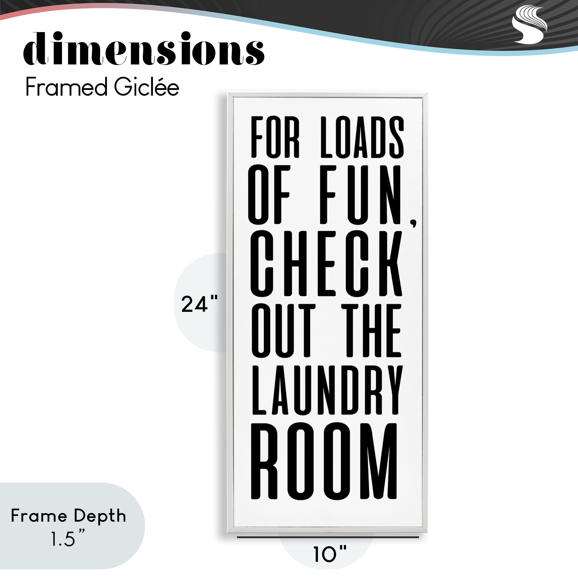Stupell Industries For Loads Of Fun White Framed Giclee Art, design by SD Graphics Studio