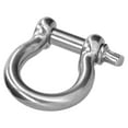 thumbnail image 4 of Wchiuoe Bow Shackle,Screw Pin Anchor Shackle Bow Shape 304 Stainless Steel Chain Wire Rope Connector Lifting Tool,Bow Shape Load Clamp, 4 of 8