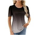 thumbnail image 2 of LSLJS Chemise Décontractée Imprimée à Manches Courtes Col Rond pour Femmes, Hauts Décontractés pour Femmes, 2 of 6