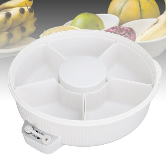 Snackle Box Container, Electric Vacuum Sealed Divided Serving Tray with Pump for Fruits