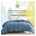 thumbnail image 5 of Twin/XL Comforter/Duvet Insert, Down-Alternative Blue Comforter/Bedspread Twin Size, Soft, Fluffy Microfiber, Machine Washable, Pet Hair Resistant Bedding, Coronet Blue, 5 of 9