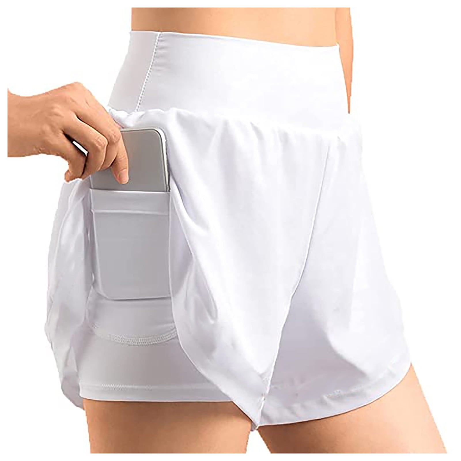 White cotton drawstring shorts sale