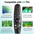 thumbnail image 3 of Voice Magic Remote for LG OLED QNED NanoCell Webos Smart TV Magic Remote Replacement AKB75855501 AN-MR20GA MR19BA MR21 MR22 MR23 MR24 GA GN GC MR18BA MR650A, with Pointer Function, 3 of 9