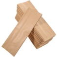 thumbnail image 4 of 100 bolsas de papel kraft con fuelle lateral, selladas con papel de aluminio, para envasar alimentos, para té y frutos secos (18 x 6 x 4), 4 of 8