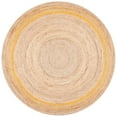 thumbnail image 4 of SAFAVIEH Natural Fiber Malandra Geometric Jute Area Rug, Beige/Gold, 4' x 4' Round, 4 of 4