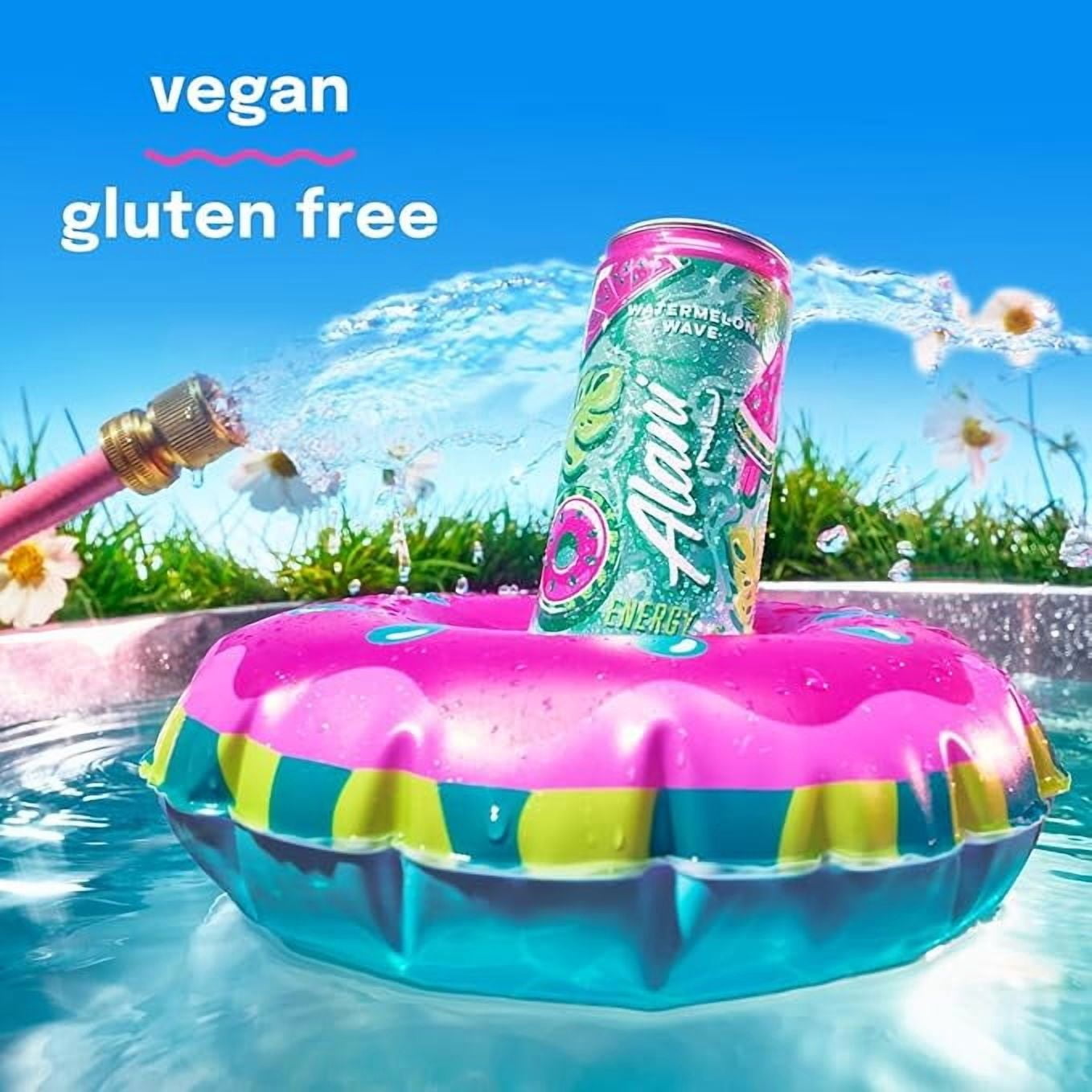 New Alani Energy Drinks Variety Pack Watermelon Wave, Pink Slush, Orange Kiss Flavors Sugar-Free, Low-Calorie, 200mg Caffeine, Energy Boost Drink 12 fl oz (Pack of 6)