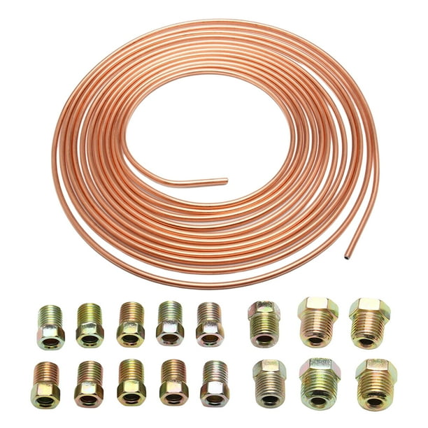 Likrtyny Accesorios 3/16 Pulgadas Manguera Freno Anticorrosión Conector 3/16 Pulgadas Manguera Tubo Freno
