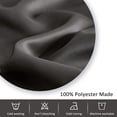 thumbnail image 4 of Topfinel Window Curtain Simple Solid Color 95% Blackout Grommet Curtain,Thermal Insulated Noise Reduce Soundproof Modern Drape for Living Room Bedroom,1 Panel,42 x 63 inch, Dark Grey, 4 of 9