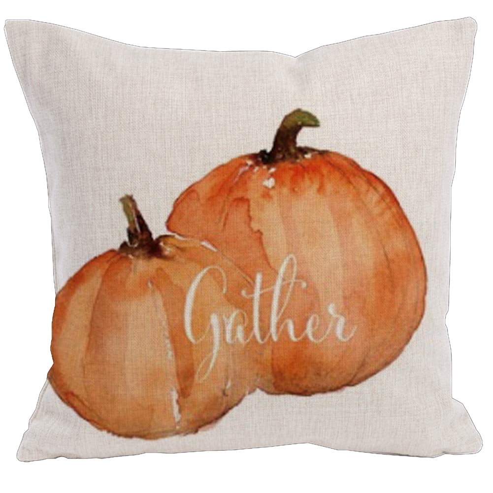 Custom burlap Pumpkin/Fall/Holiday Brown/Orange or custom color pillow cover 