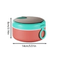 thumbnail image 2 of zhangmingg Microwave Safe Instant Soup Bowl with Leakproof Lid and Integrated Spoon Compact Portable Design for Home Dorm Use, 2 of 5