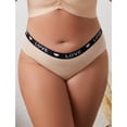 thumbnail image 5 of Buankoxy Underwear for Women Plus Size Cotton Mid Rise Panties Full Coverage Briefs 5 Pack,Size 7, 5 of 6