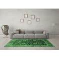 thumbnail image 3 of Ahgly Company Indoor Rectangle Oriental Emerald Green Industrial Area Rugs, 5' x 7', 3 of 4