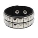 thumbnail image 1 of Pulsera de cuero negra, brazalete gótico, pulseras punk, para mujer, color negro 11, código de modelo 12453, negro 11, 1 of 5