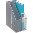 thumbnail image 3 of MyGift Set of 2 Silver Wire Mesh Wall Mountable Document Organizer, 3 of 6