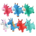 thumbnail image 2 of Juguetes inflables para niños, caballo inflable para bebés, unicornio, montaje de PVC, engrosamiento, montar al aire libre, juguetes para niños y niñas, regalo de cumpleaños para bebés, 2 of 4