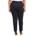 thumbnail image 4 of Terra & Sky Women's Plus Size Tummy Control Pull On 4 Pocket Jean with Stretch, 4 of 5