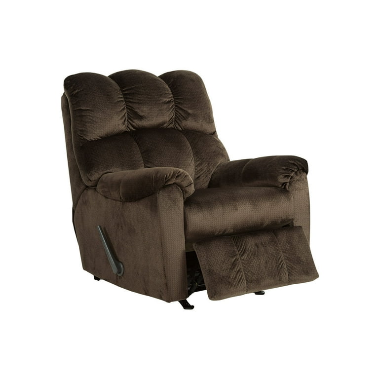 Signature Design by Ashley Foxfield Rocker Recliner in Chocolate