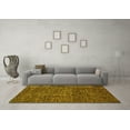 thumbnail image 3 of Ahgly Company Indoor Rectangle Abstract Yellow Modern Area Rugs, 7' x 9', 3 of 4