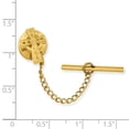 thumbnail image 3 of Gold Celtic Cross Tie Tac Lapel Pin Bar, 3 of 7
