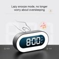 thumbnail image 4 of Bearachild Despertador digital LED Despertador electrónico Dormir Snooze Tiempo Relojes Inalámbrico USB Decorativo Sala de estar Relojes de PVC Decoración del hogar Negro, 4 of 6