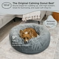 thumbnail image 4 of Best Friends by Sheri The Original Calming Donut Dog and Cat Bed in Shag Fur Gray, Medium 30x30", 4 of 6