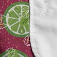 thumbnail image 4 of Lemons Microwave Oven Cover, Illustration of Sliced Citrus with Lime Leaves and Ice Cubes, Water Resistant Organizer with Pockets for Kitchen, 36" x 12", Magenta Green, by Ambesonne, 4 of 4