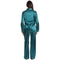 thumbnail image 3 of Just Love Womens Pajama Set (Satin Peacock, Large), 3 of 3