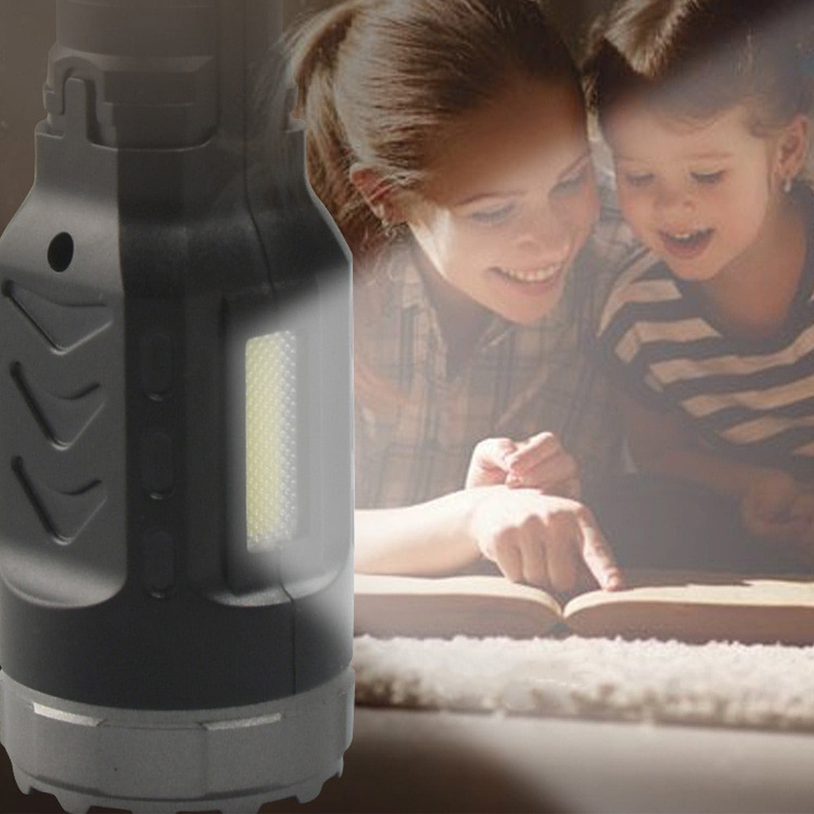 Clearance! Antqov Led Flashlight, Rechargeable Flashlights High Lumens, Flash Light with COB Light Bright Flashlight for Outdoor Home, Hiking, Camping, Travel Supplies