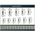 thumbnail image 3 of 25Pcs Ball Bearing Fishing Swivel Line Connector Connectors Corrosion 2, 3 of 7