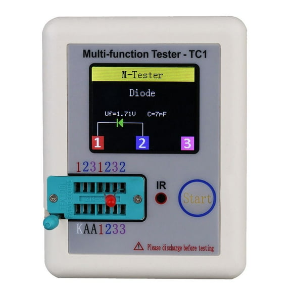 ESR detector LCR checker capacitor meter NPN PNP capacitance meter TFT transistor tester