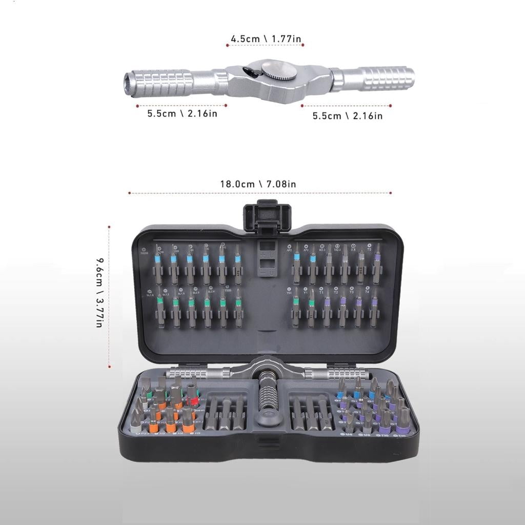 Osdhezcn Completed 66 In 1 Screwdriver Set For Furniture Assembly Electronics And Bike Repair Magnetic Screwdriver Collection