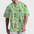 thumbnail image 4 of Camiseta para hombre con estampado 3D de Rey León divertido, moda urbana, informal, de verano, con cuello redondo, manga corta, camiseta de gran tamaño, 4 of 5