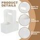 thumbnail image 3 of Portavasos Uxcell con asa, 15 Pcs de cartón Kraft, soporte para 2 tazas para bebidas calientes o frías, blanco, 3 of 6