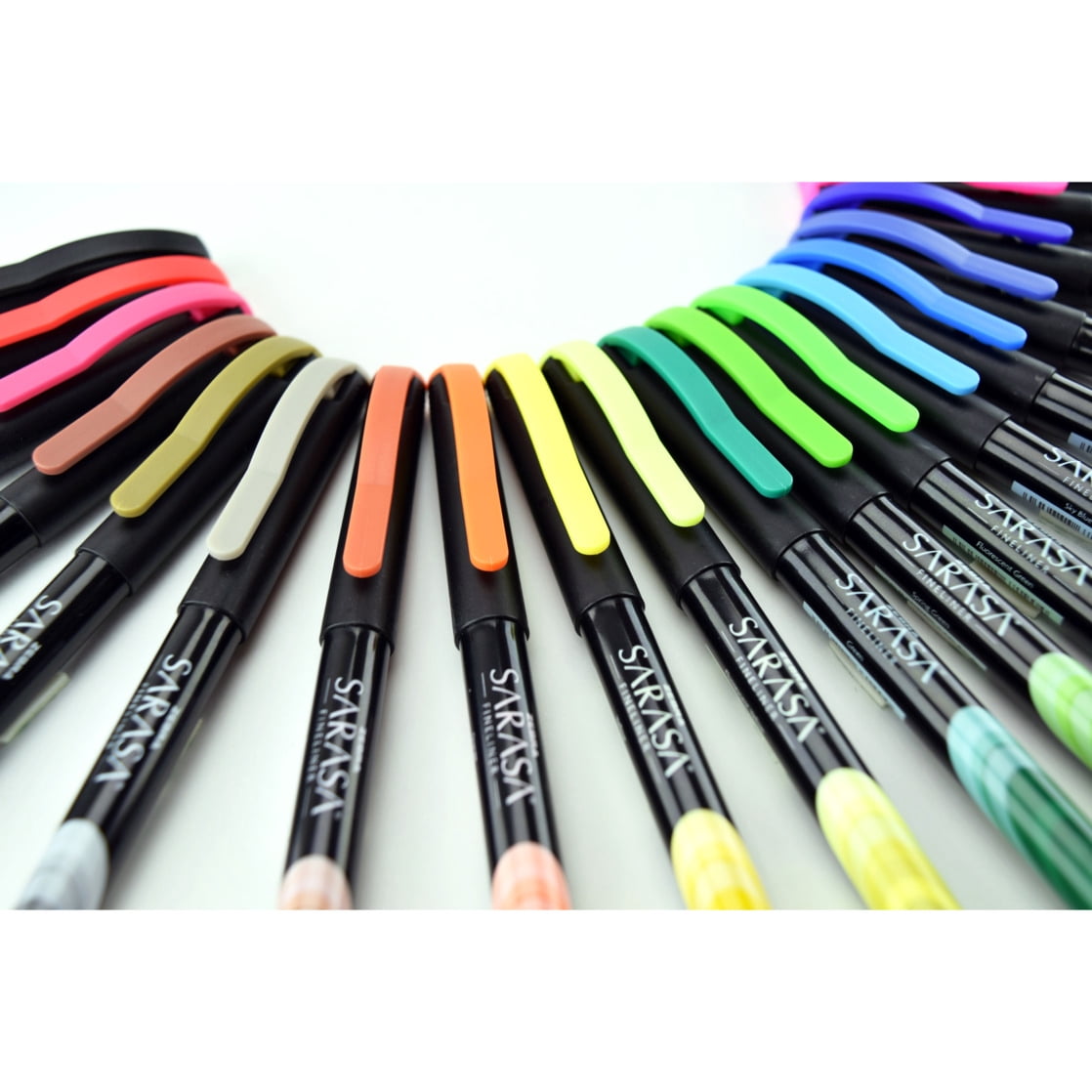 Zebra Sarasa Fineliner pen, 0.8mm, assorted ink colors, 12-pack