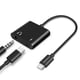 thumbnail image 1 of Adaptador carga y audio USB-C y 3.5mm negro Naztech, 1 of 7