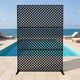thumbnail image 5 of Yeshouse Biombo de acero galvanizado de alta resistencia, panel de cerca de 183 x 119 cm, divisor decorativo resistente a la intemperie y enrejado para plantas, ideal para patio y jardín, 5 of 9