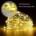 thumbnail image 2 of 200 Led Fairy Lights With Remote, 66ft Battery Operated Long String Lights, 8 Modes Copper Wire Christmastwinkle Lights Valentines Day Decor, 2 of 5