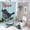 style-471, variant on Shower Curtain Sets 4 Piece Christmas Robin with Holly Personalized Nana with Non-Slip Rugs Toilet Lid Cover And Bath Mat Bathroom Decor Set Baby Girl Name Shower Curtain with 12 Hooks Set