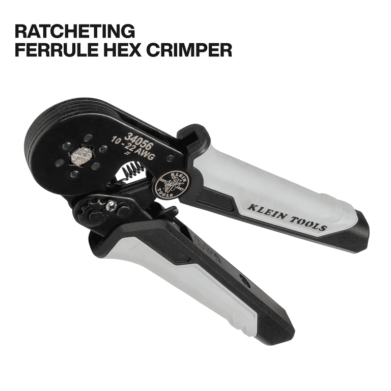 Klein Tools 34061 Ratcheting Ferrule Hex Crimper Set - Walmart.com