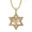 Gold color, variant on Hip Hop Iced Out Star of David Pendnat Male 14K Yellow Gold Candlestick Necklace For Men Jewish Party Jewelry Gift