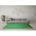thumbnail image 3 of Ahgly Company Indoor Square Oriental Green Industrial Area Rugs, 8' Square, 3 of 4