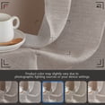 thumbnail image 7 of Vangao Linen Blended Cray Curtains Light Filtering Semi Sheer Curtains 2 panels for Living Room Bedroom Grommet Drapes 52" x 84", 7 of 7