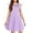 Lavender, variant on Arshiner Girls Dress Summer Ruffle Sleeve Mesh A Line Casual Party Dresses with Pockets 11-12 Years Black