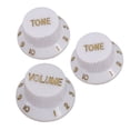 thumbnail image 1 of 3 Pcs Guitars Strat Knob 1 Volume 2 Tone Control Knobs for Guitar Accessories, 1 of 10