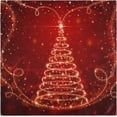 thumbnail image 2 of GZHJMY Chic Beautiful Christmas Tree with Snowflakes Cloth Napkins, Set of 6 20 x 20 Inch Soft & Comfortable Polyester Dinner Napkin for Family, Restaurant, Parties, Holiday Dinner, 2 of 5