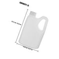 thumbnail image 2 of FONDOTIN 2pcs Empty Gallon Jugs With Caps White Plastic Liquid Storage Easy to Clean Commercial Use, 2 of 8