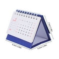 thumbnail image 6 of Milisten 2026 Monthly Desk Calendar Dark Blue Compact Foldable Flip Stand for Office, 6 of 8