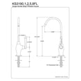 thumbnail image 2 of Gourmetier KS3192FL Royale Water Filtration Faucet, Polished Brass, 2 of 3